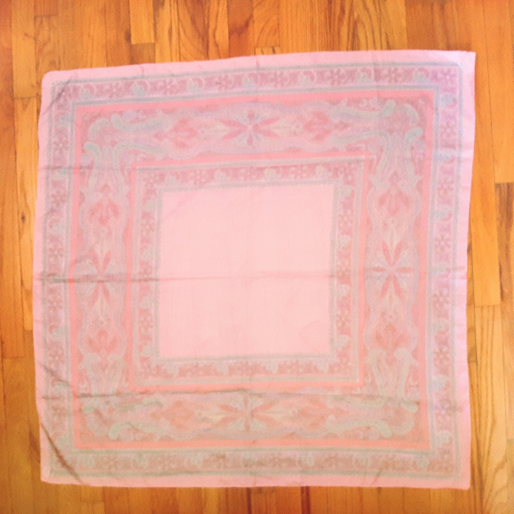 Pink Hankie-Style Scarf